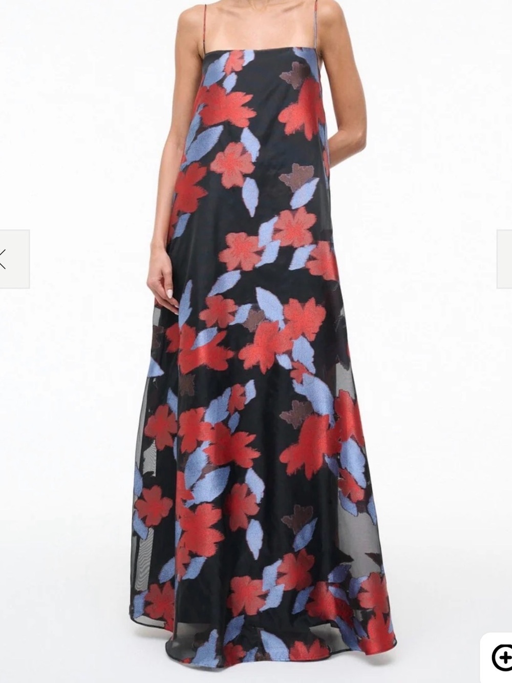 STAUD delfina maxi dress in garden XS